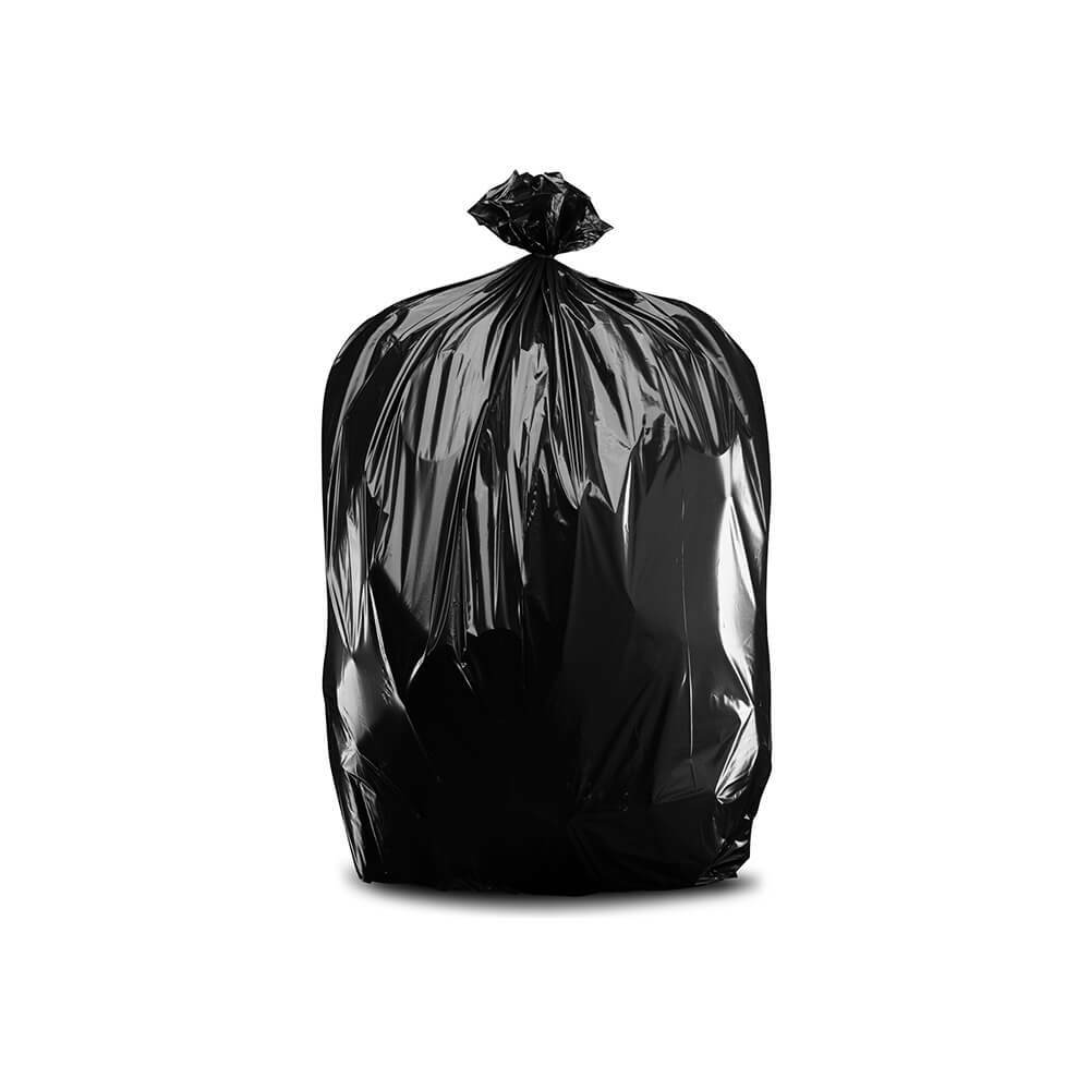 Plasticplace 20-30 Gallon Trash Bags – Black, Case of 100 Garbage Bags