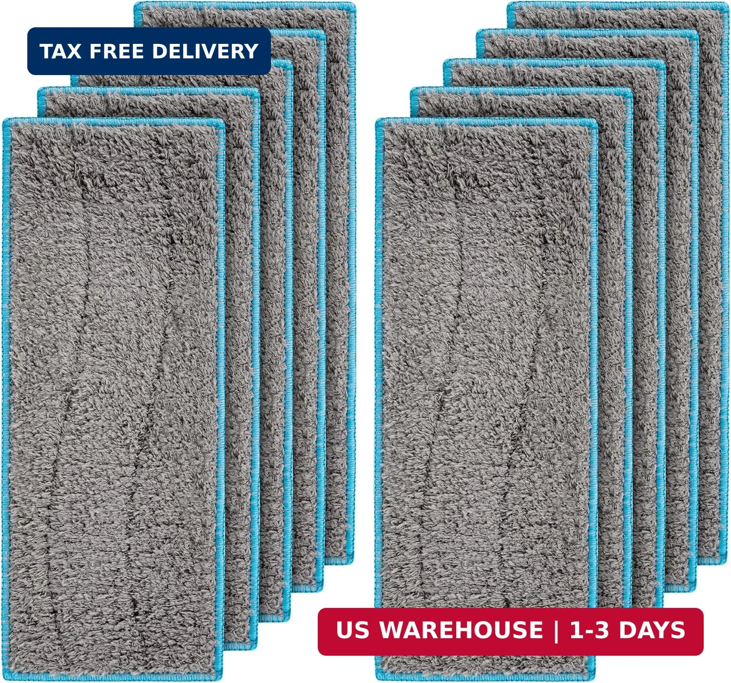 10 Packs m6 Washable and Reusable Wet Mopping Pads – Compatible with i