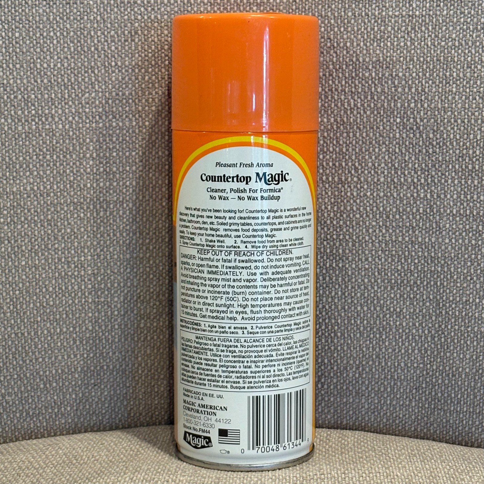 Vintage Full Countertop Magic 13 oz Cleaner Polish Formica Spray