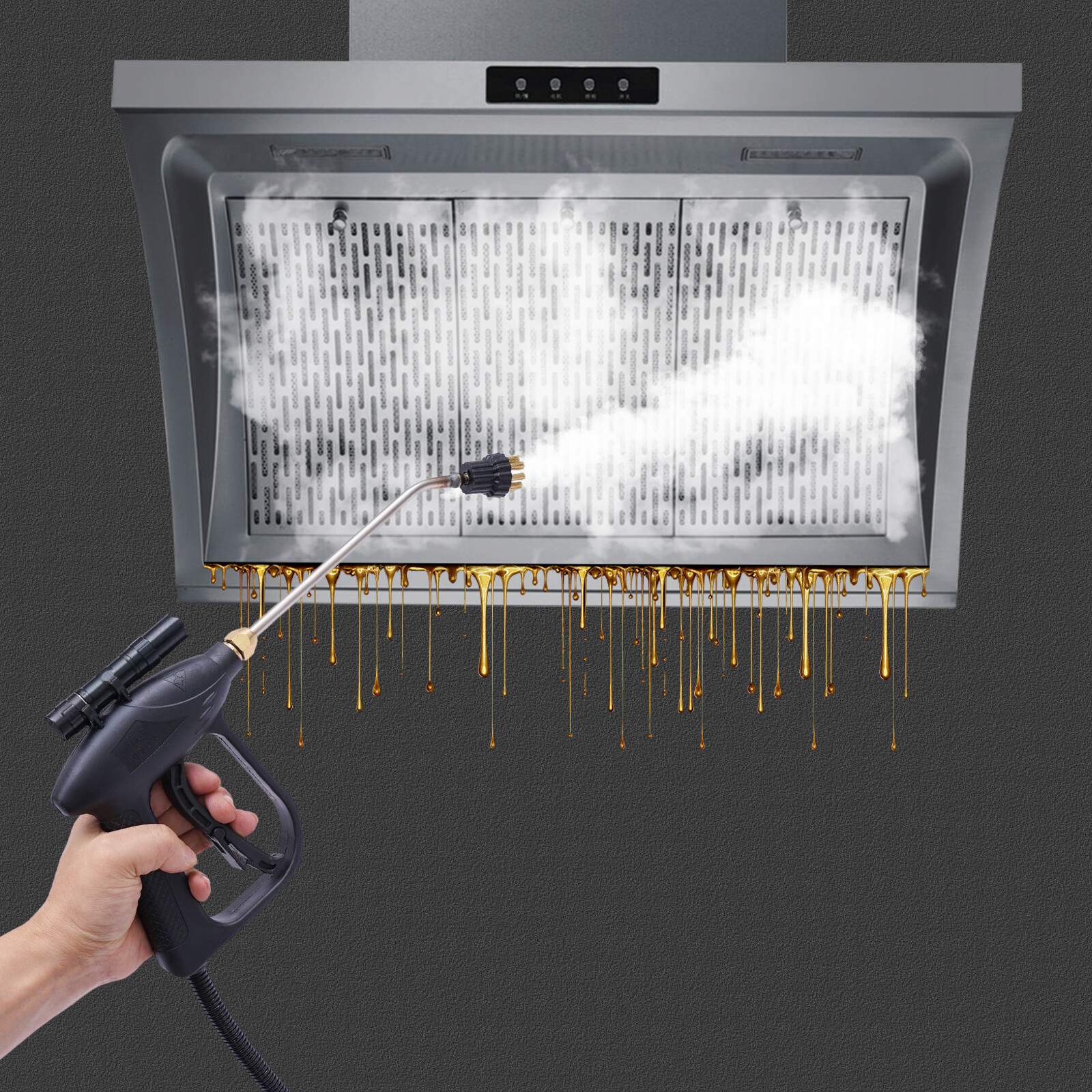 1600W Steam Cleaner Car Home High Pressure Vapor Cleaning System