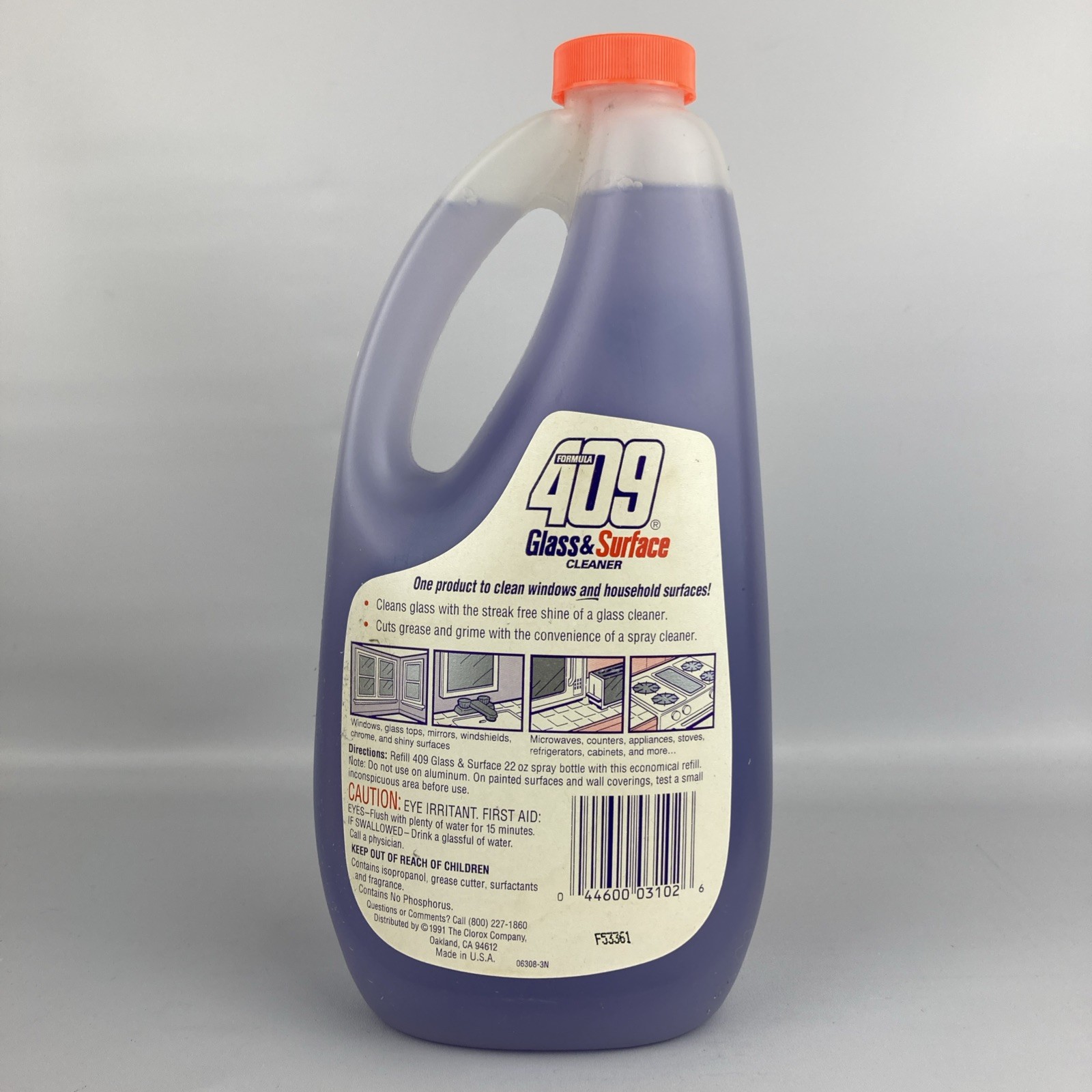FORMULA 409 Glass & Surface Cleaner 1991 Refill 32 FL Oz Vintage PROP