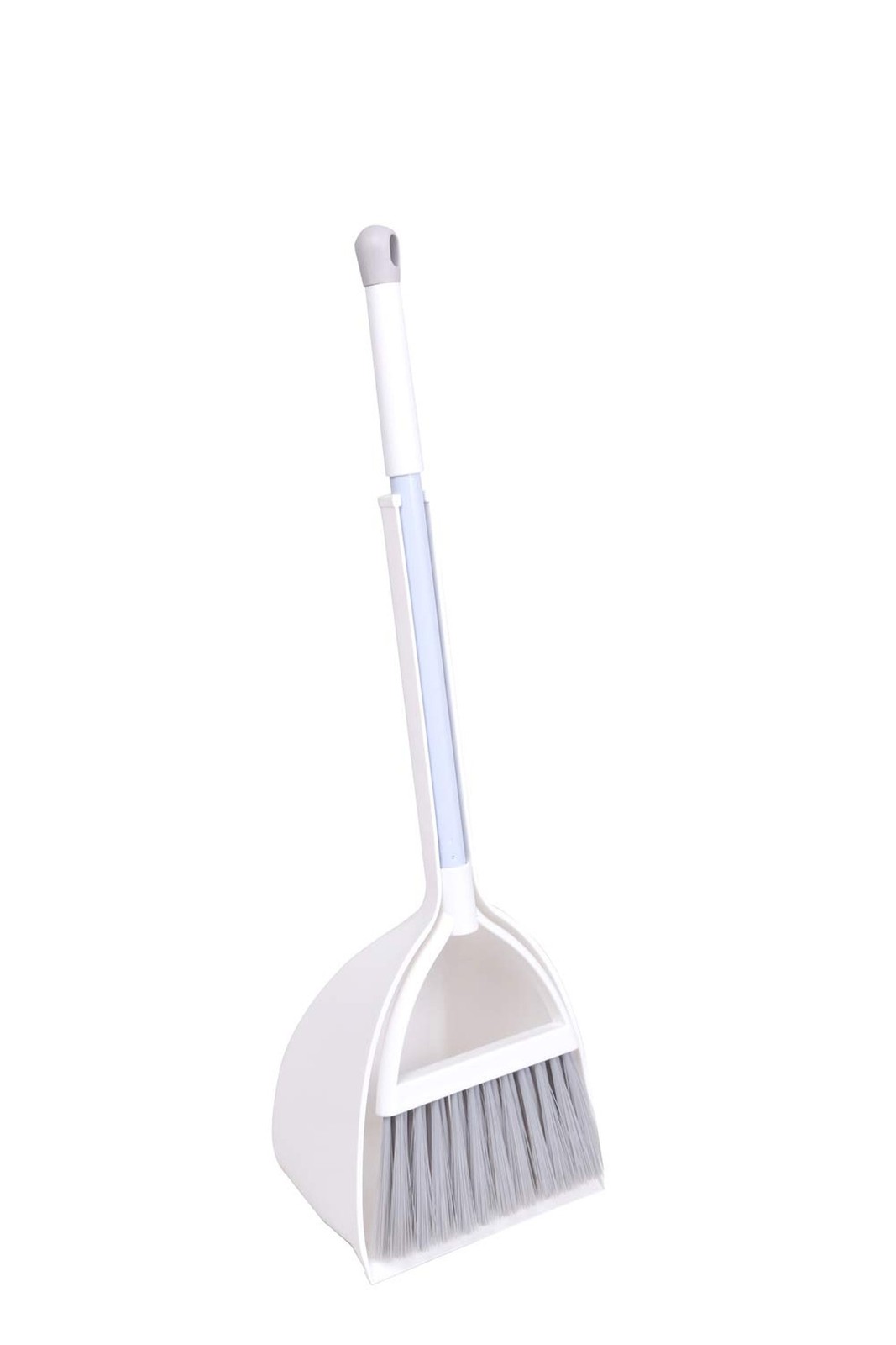 Mini Broom and Dustpan, Home Kitchen Sweeping for Kids(White+Gray) White+gray