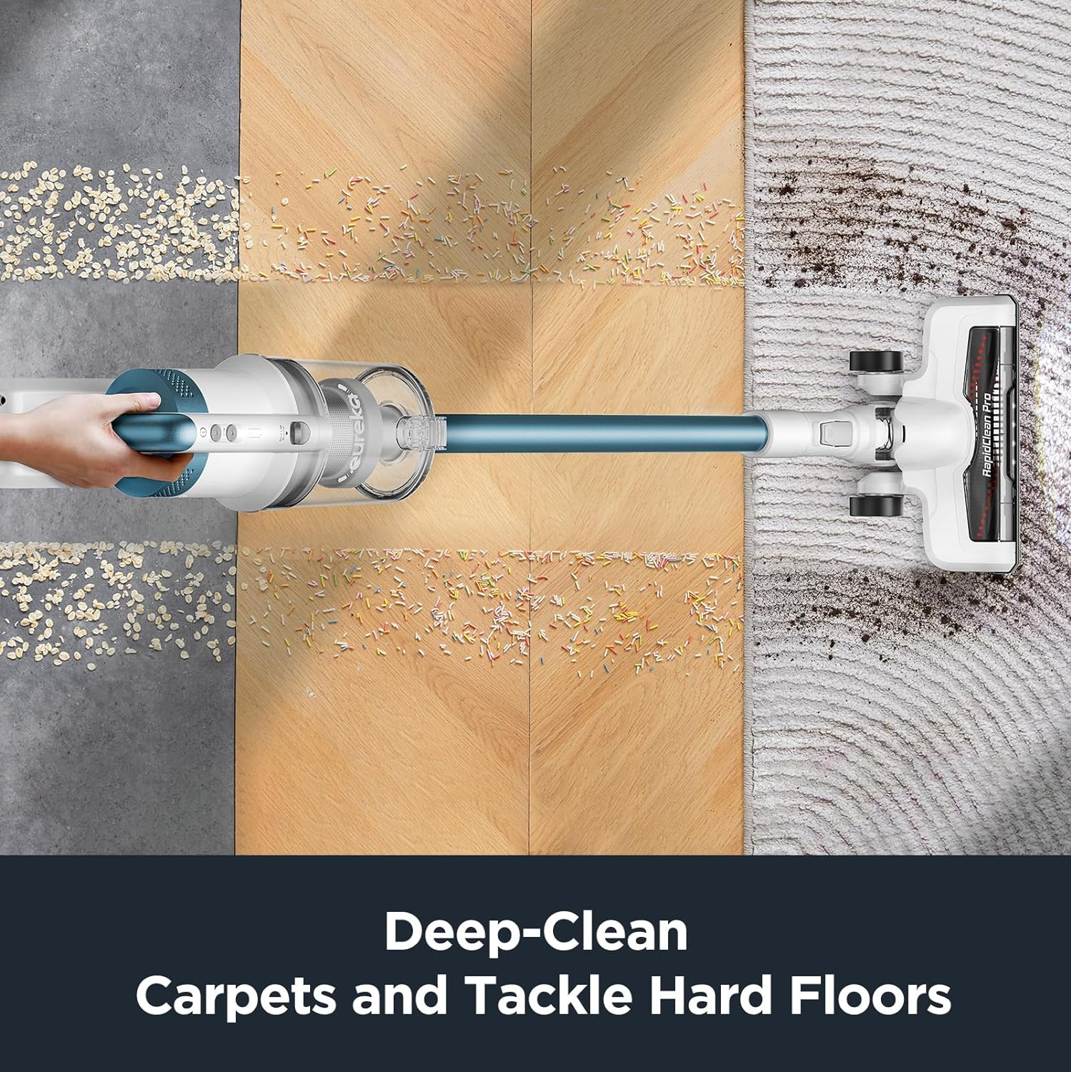 Eureka Rapidclean Pro NEC280TL Cordless Stick Vacuum Cleaner – Lightweight 5.3 L