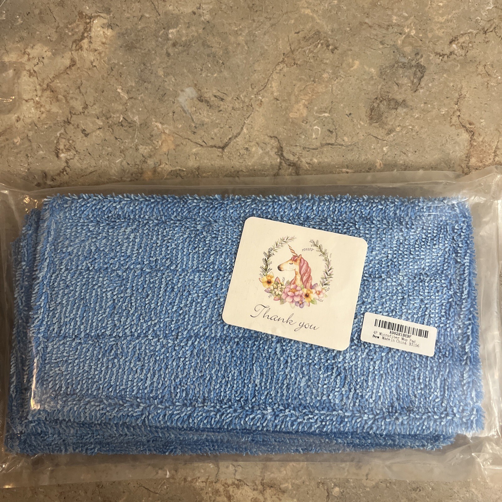 4PCS Microfiber Mop Pads for Flat Dust Mops – 12x 6.5 Inch. New In Bag