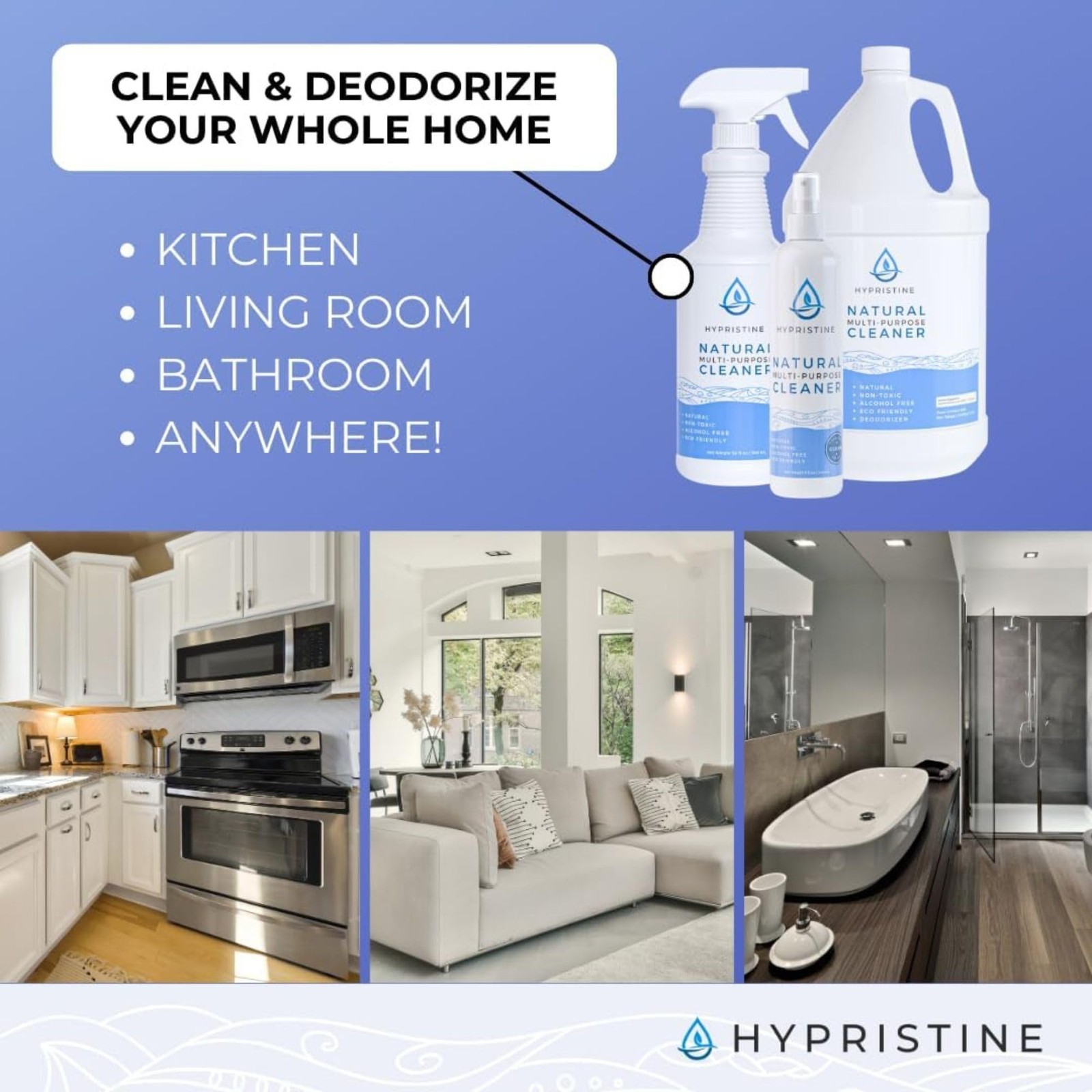 PURE Hypochlorous Acid Spray, Multi-Purpose Cleaner, Superior Shelf Life, 0% …