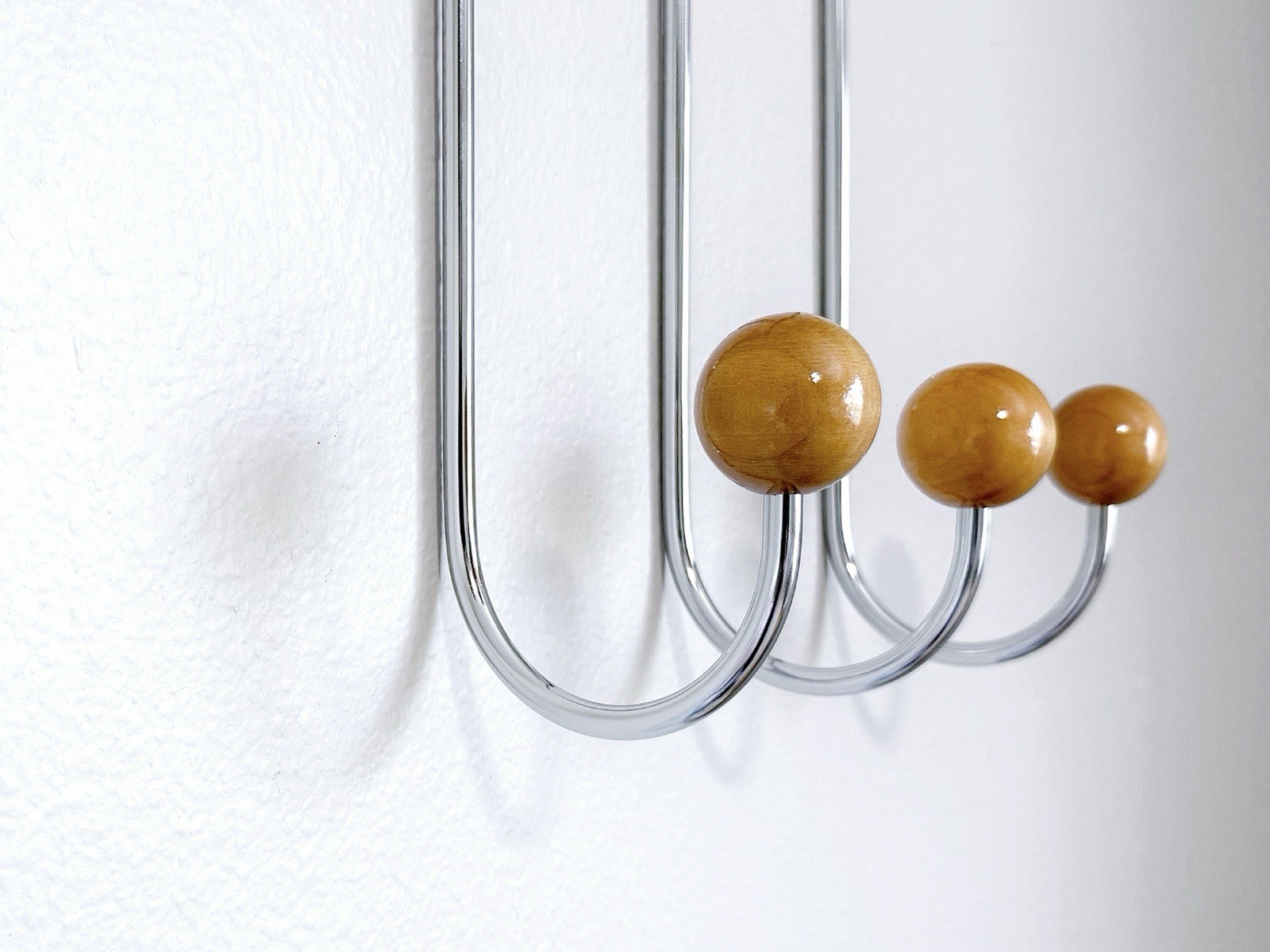 Mid Century Modern Metal Coat Rack Wall Hooks Entryway Organizer Minimalist