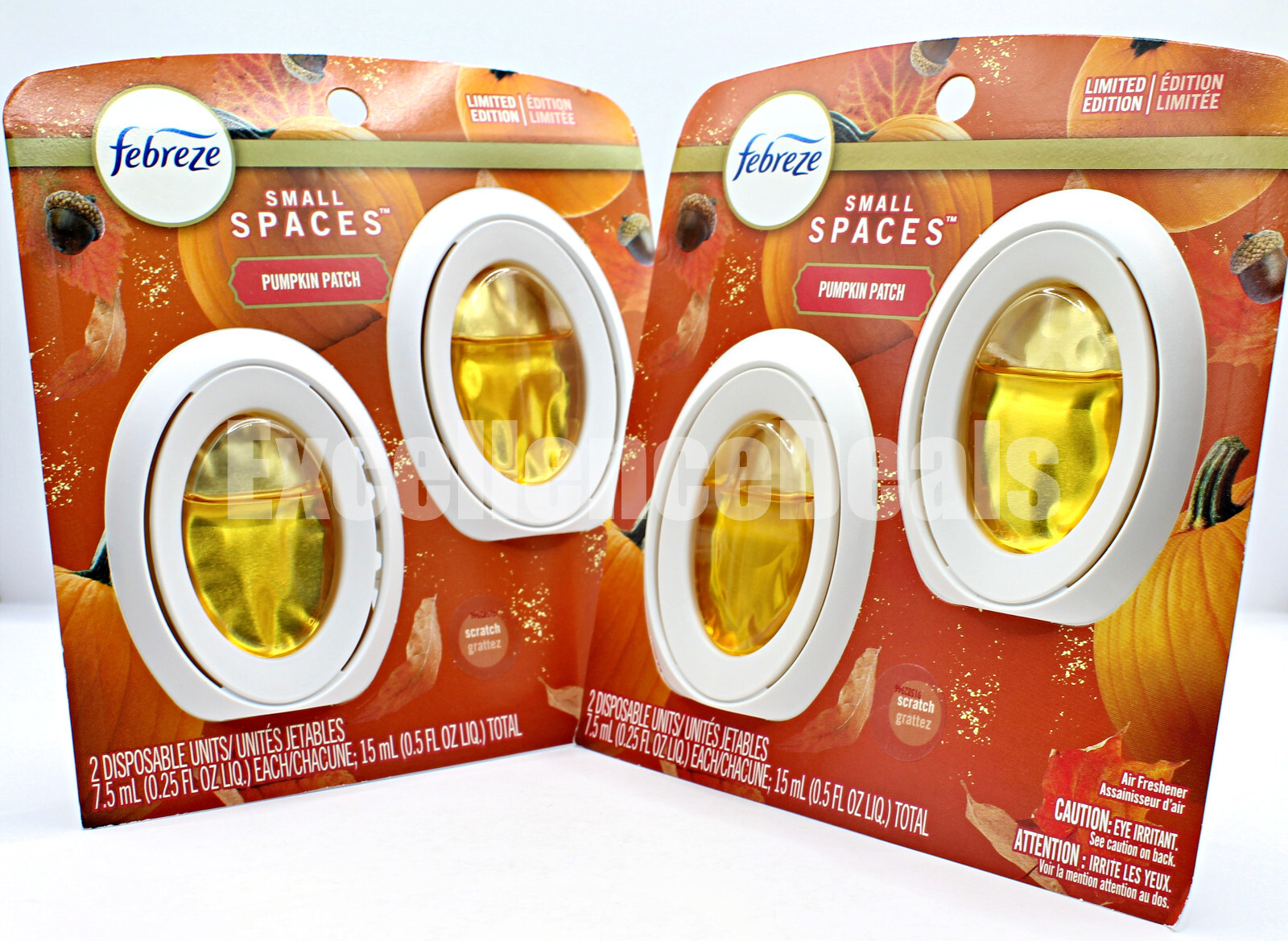 2 count Febreze Small Spaces PUMPKIN PATCH Air Freshener 2 pack – 4 total