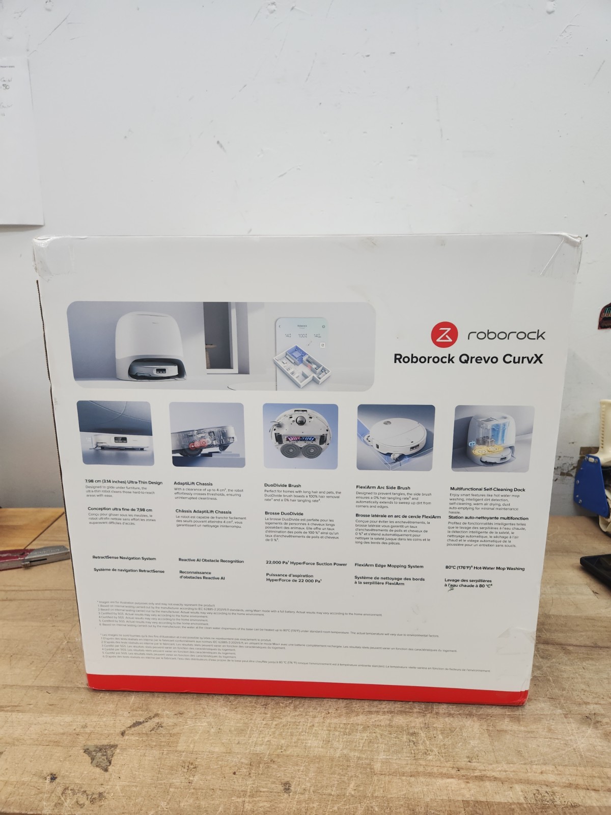 Roborock Qrevo CurvX Robot Vacuum Cleaner & Fill Dock (QRCX01-01) -NEW/SEALED-