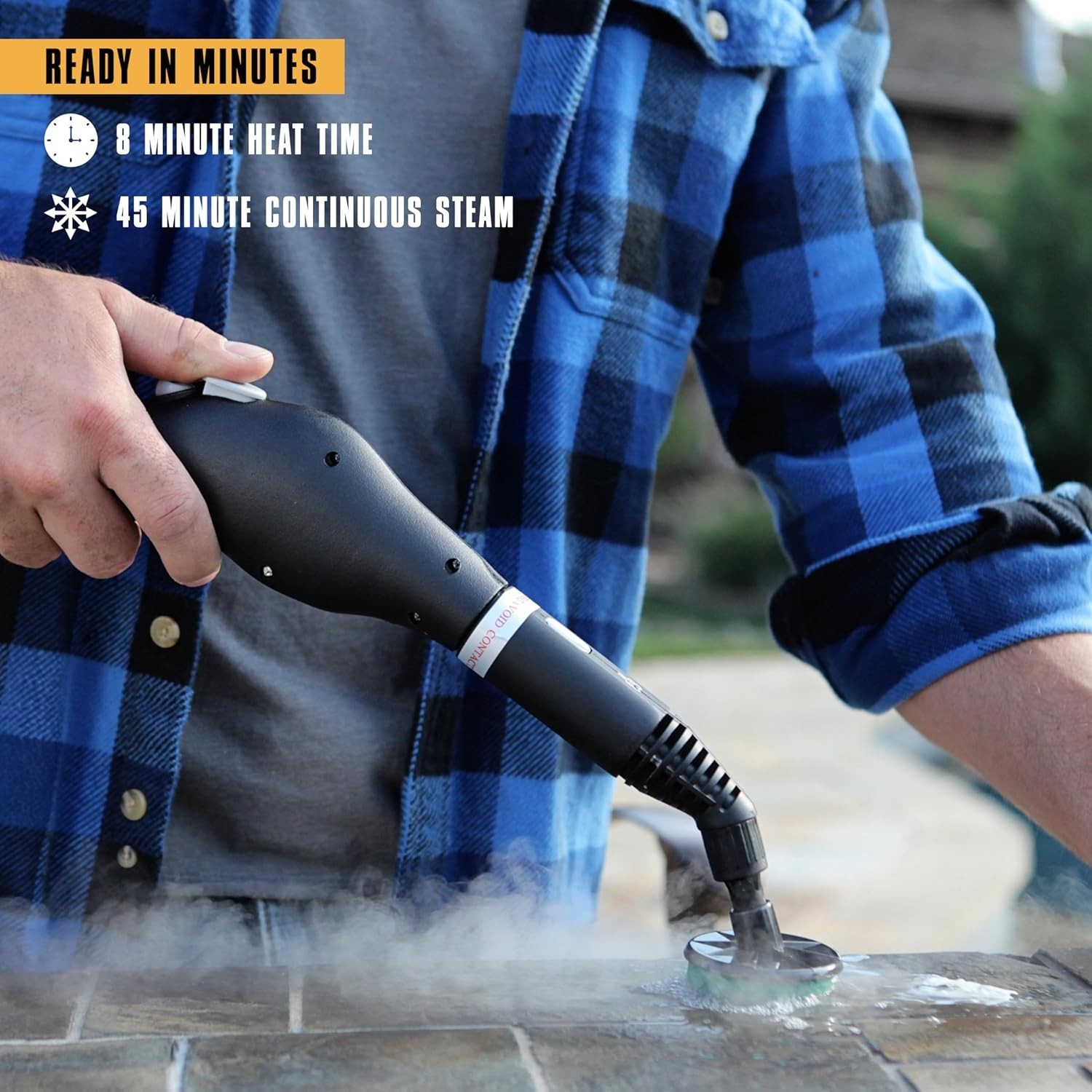 Multi-Use Steam Cleaner with 18 Accessories – Perfect for Floors, Grout & Cars