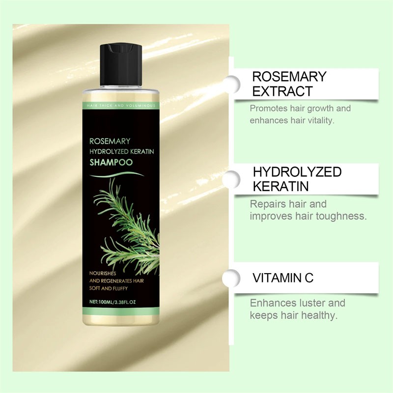 3 Pack Organic Rosemary Hair Growth Shampoo for Women and Men-Natural Thickening