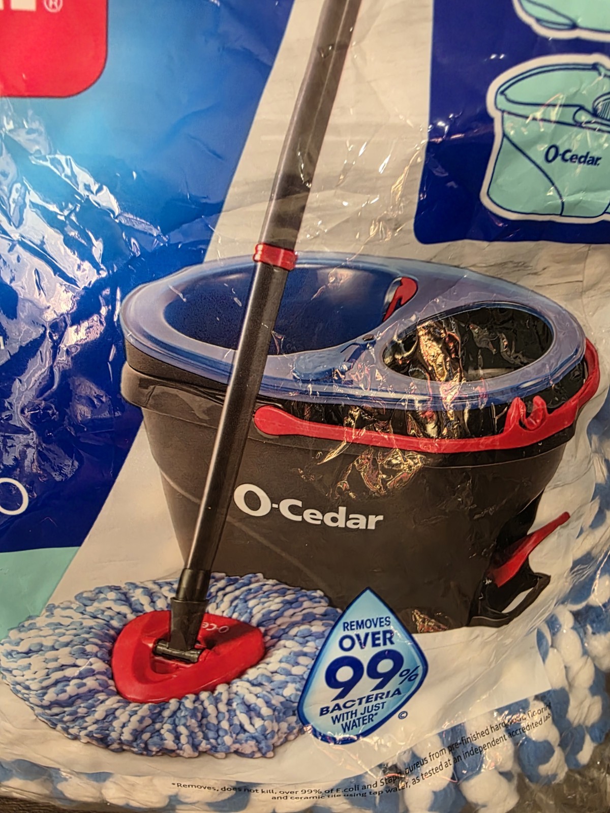 O-Cedar Easy Wring Rinse Clean Spin Mop Head Replacement 2-Tank System