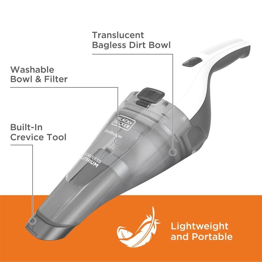BLACK+DECKER dustbuster® QuickClean™ Cordless Handheld Vacuum – HNVC215B10
