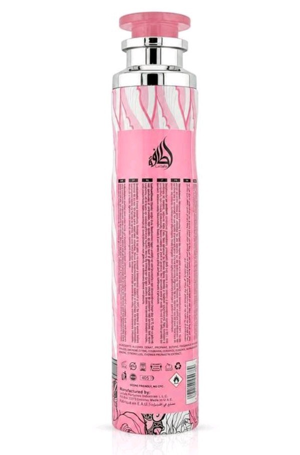 Lattafa Washwashah Air FreshSpray 300ml X2 &30ml EDP Spray. Women’s*Made in UAE*
