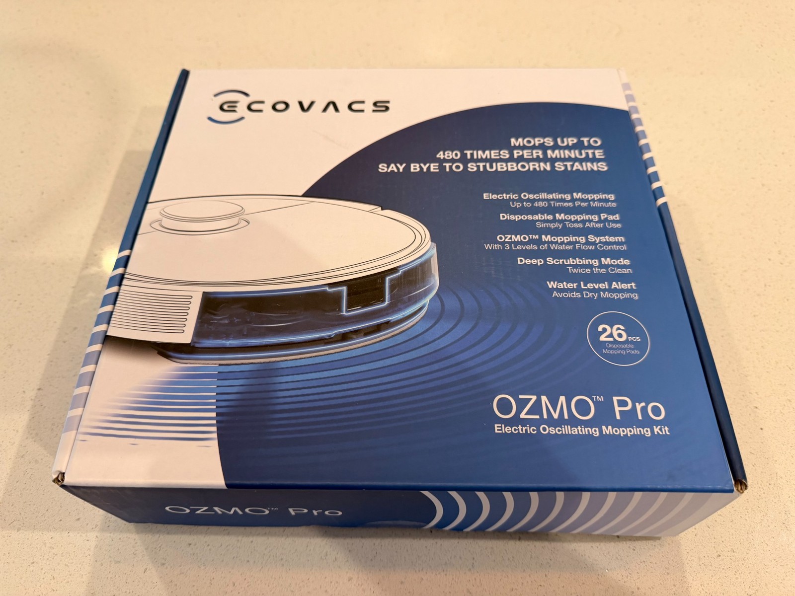 Ecovacs Deebot OZMO T8+ robot vacuum with new add-ons and parts – works great!