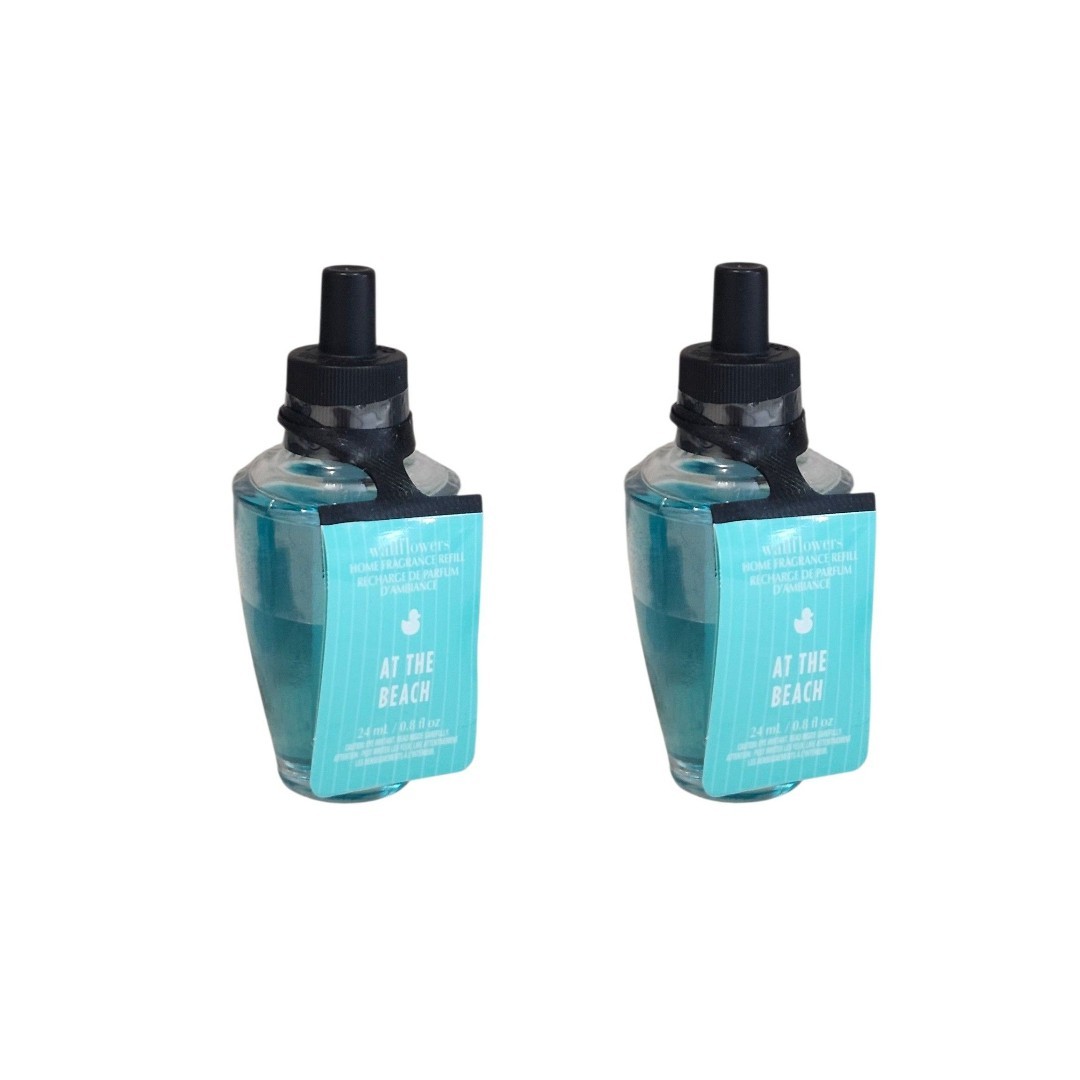 NEW 2-Pack Bath & Body Works AT THE BEACH Wallflower Refill Bulbs SEALED 0.8 oz