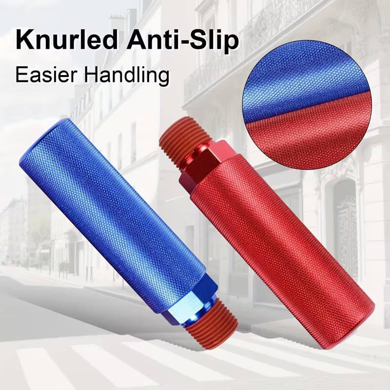 Glad Hands Set for Semi Trucks Trailer Aluminum with Extensions Seals and Grips