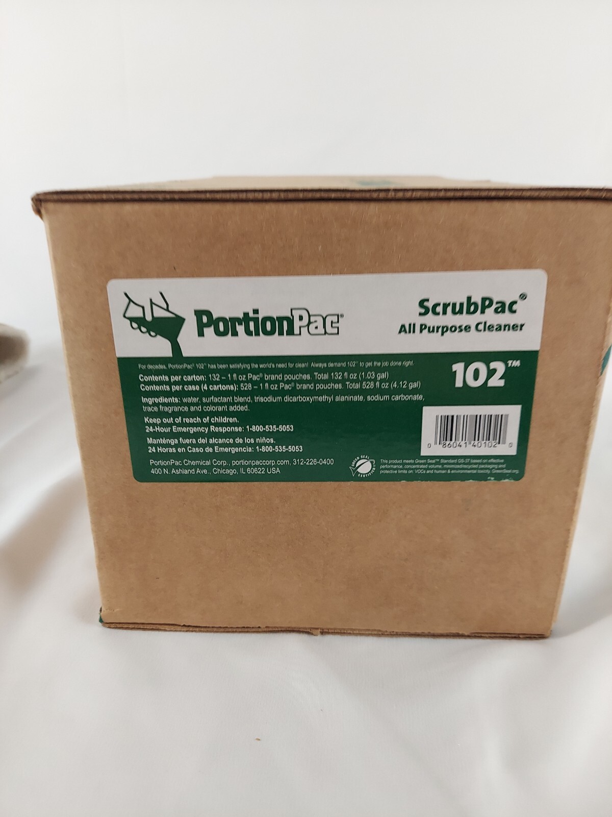 Portion Pac 102 Box Of 132 1oz Units!!Cleaner Makes 1 Gallon Per 1 oz. Packet