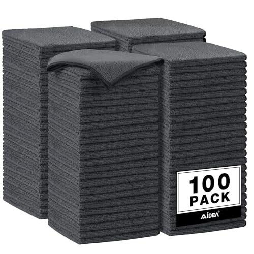Microfiber Cleaning ClothPK, Microfiber Towels for 11.5in.x11.5in. 100 Grey