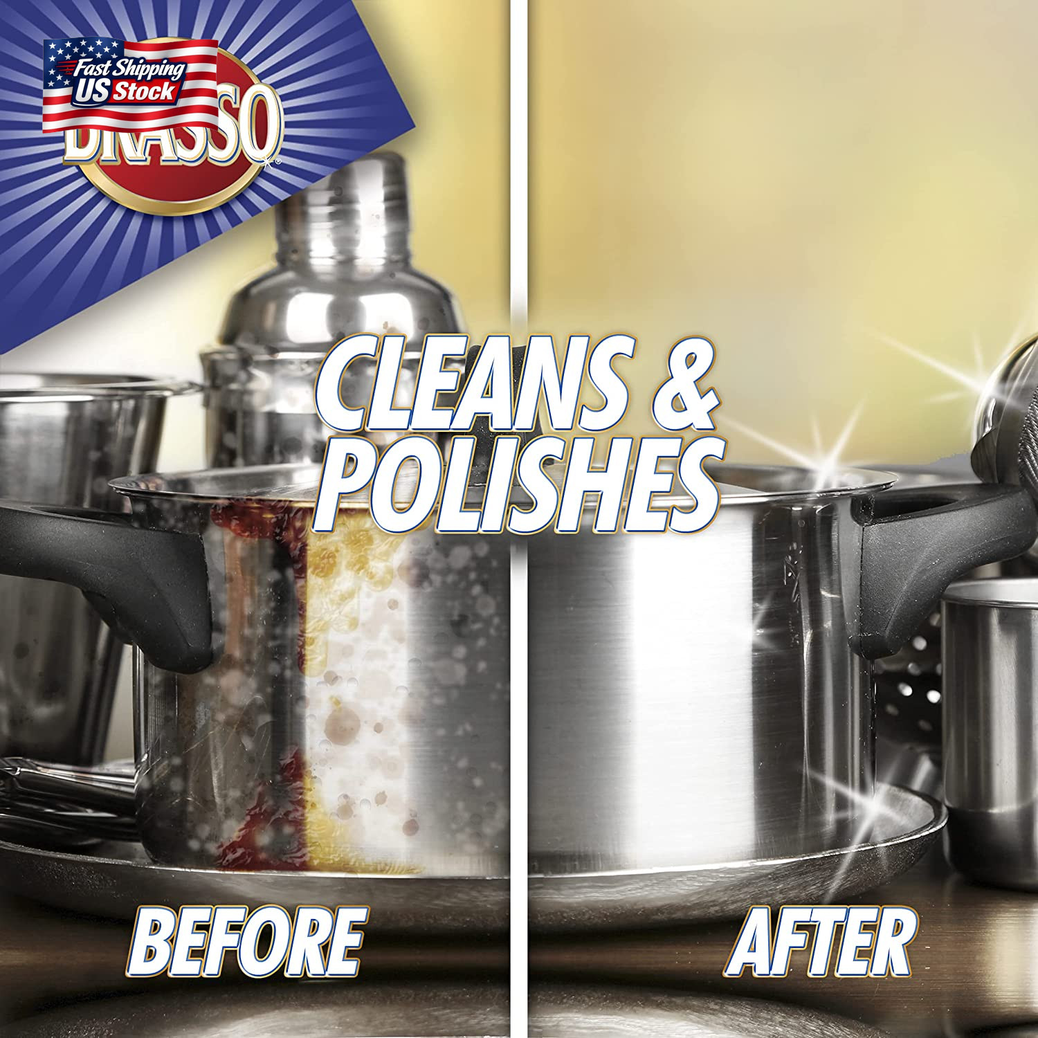Brasso Multi-Purpose Metal Polish, 8 Oz