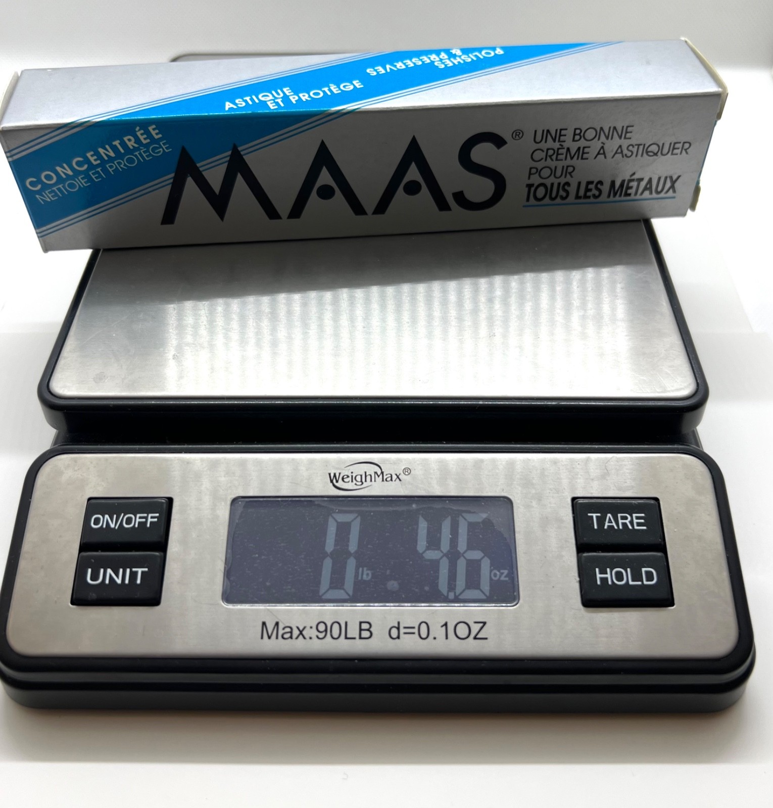 MAAS Concentrated Fine Polishing Cream for ALL METALS 4oz Tube 98-100% Full