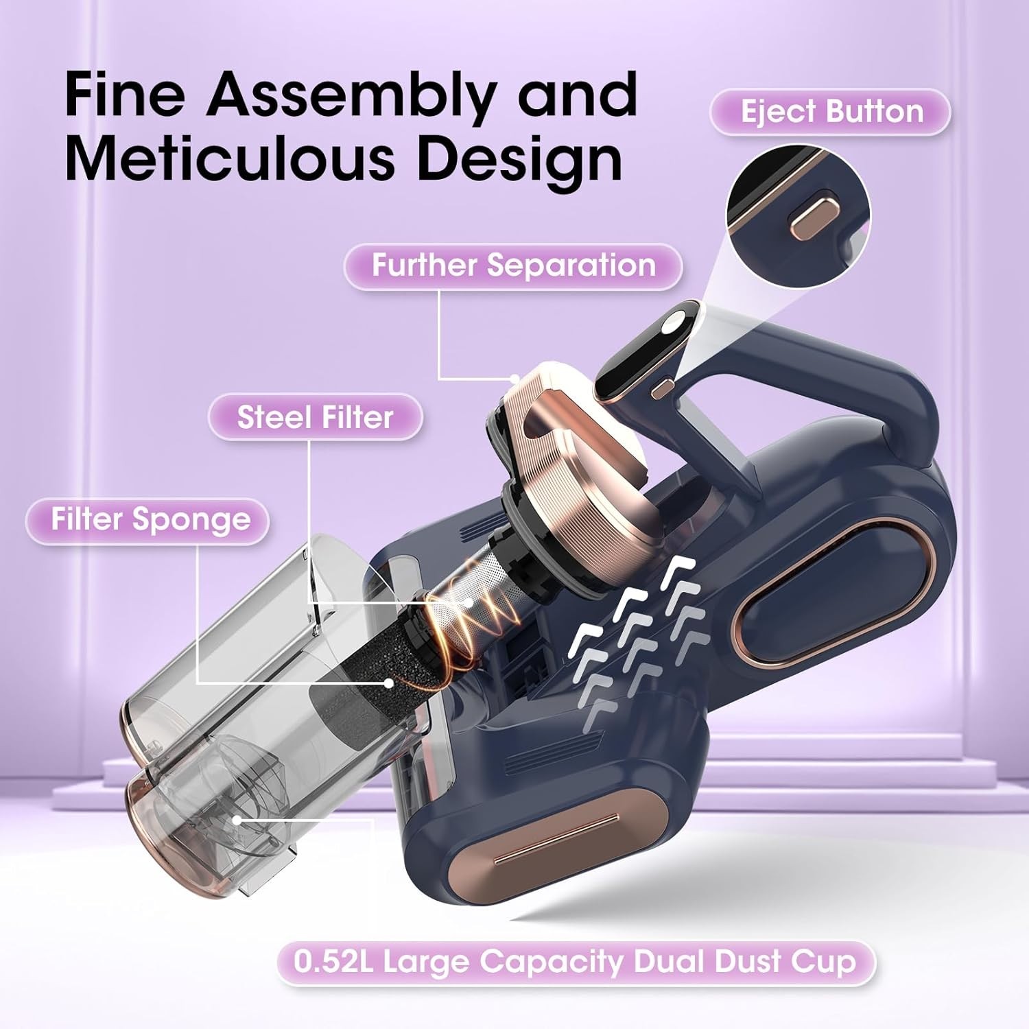 Lightweight Cordless Vacuum with HEPA Filter & 35 Min Runtime for Deep Cleaning