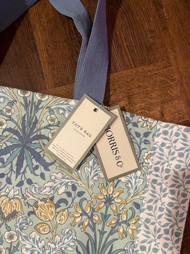 BRAND NEW! MORRIS & CO- 100% Cotton Canvas “HYACINTH” Floral Tote Bag – SO COOL!