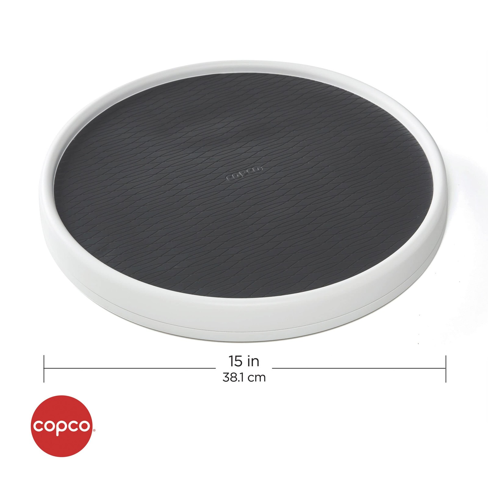 Copco 15 Inch Lazy Susan Turntable Organizer Cabinet Pantry Refrigerator