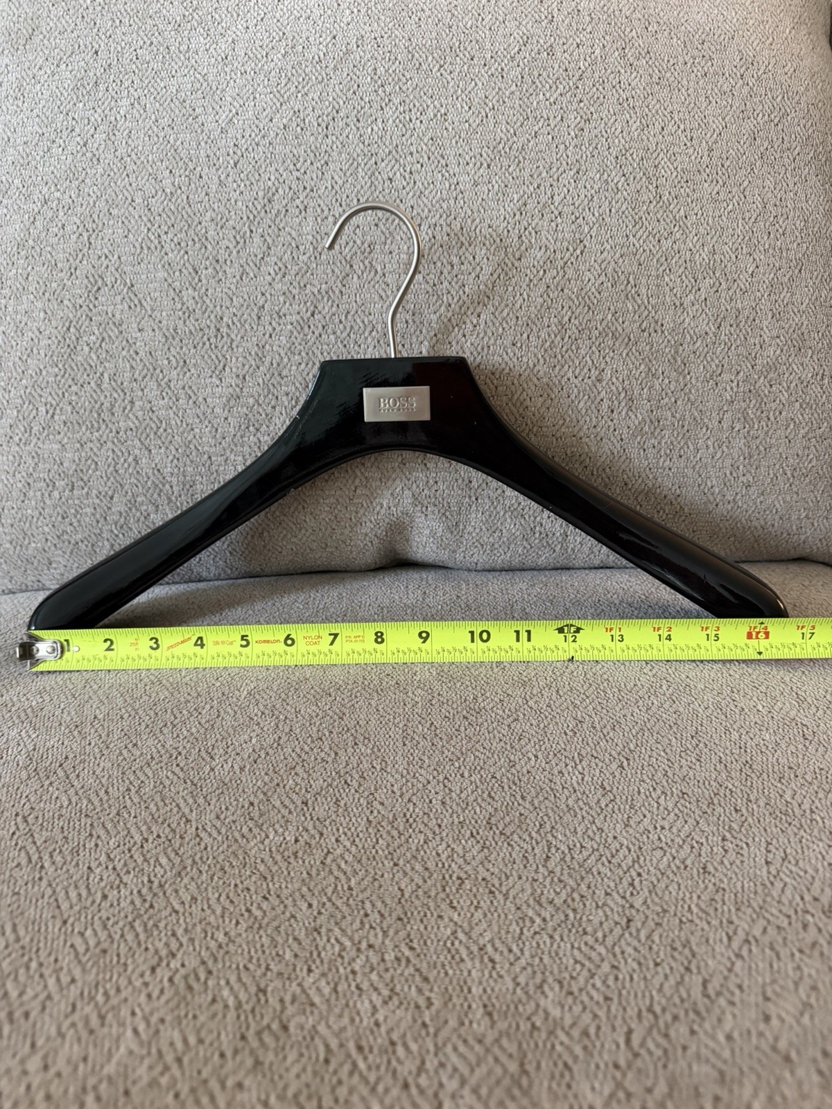 HUGO BOSS LOGO Set of 2 Suit Jacket Tuxedo Shirt WOOD Hanger