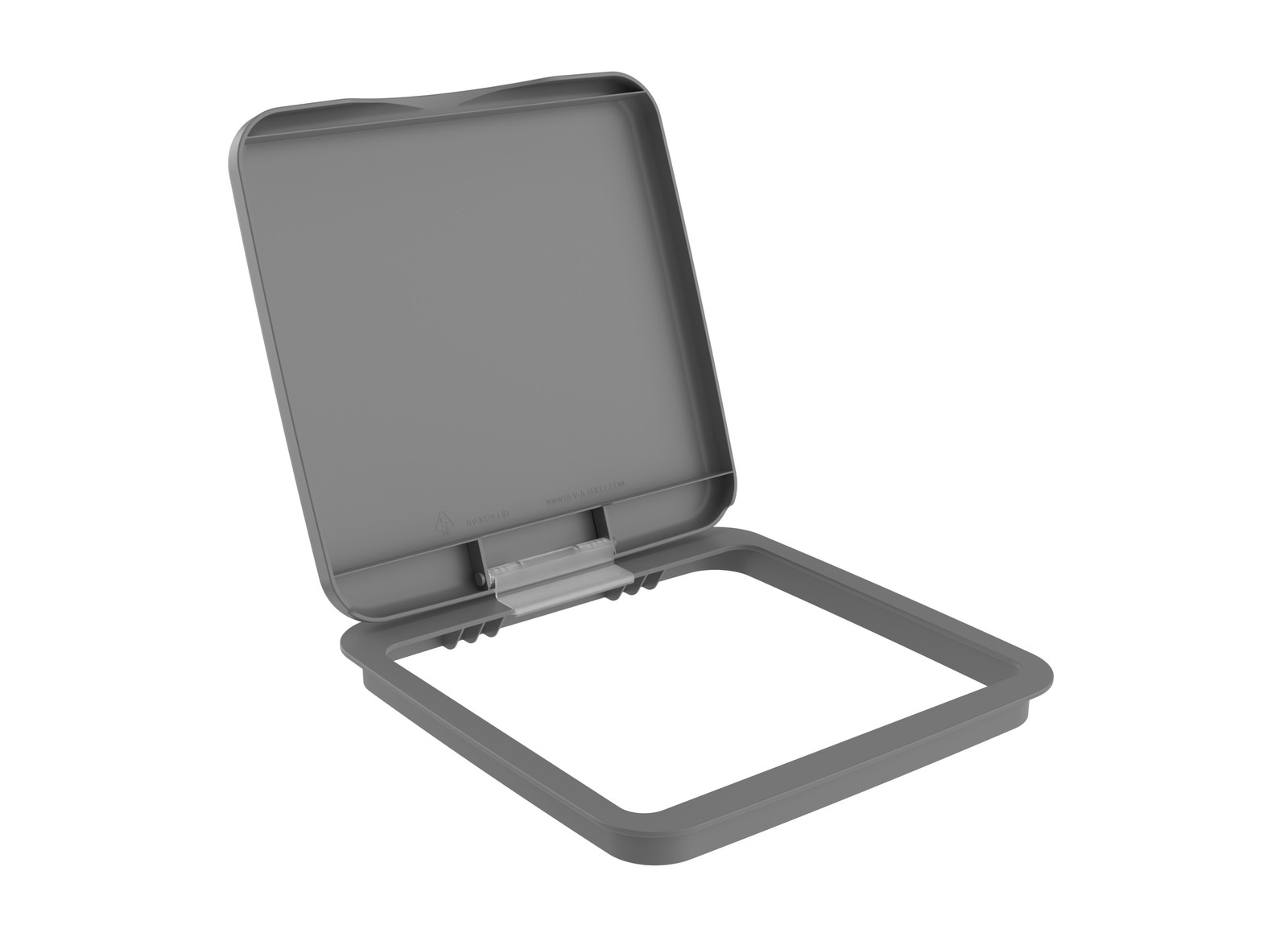 Rev-A-Shelf 27 qt. Trash Can Replacement Lid, Gray, RV-1024-LID-14-1