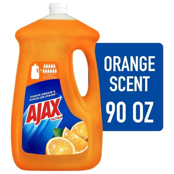 2pk Ajax Ultra Triple Action, Dishwashing Liquid Dish Soap, Orange 90 fl oz