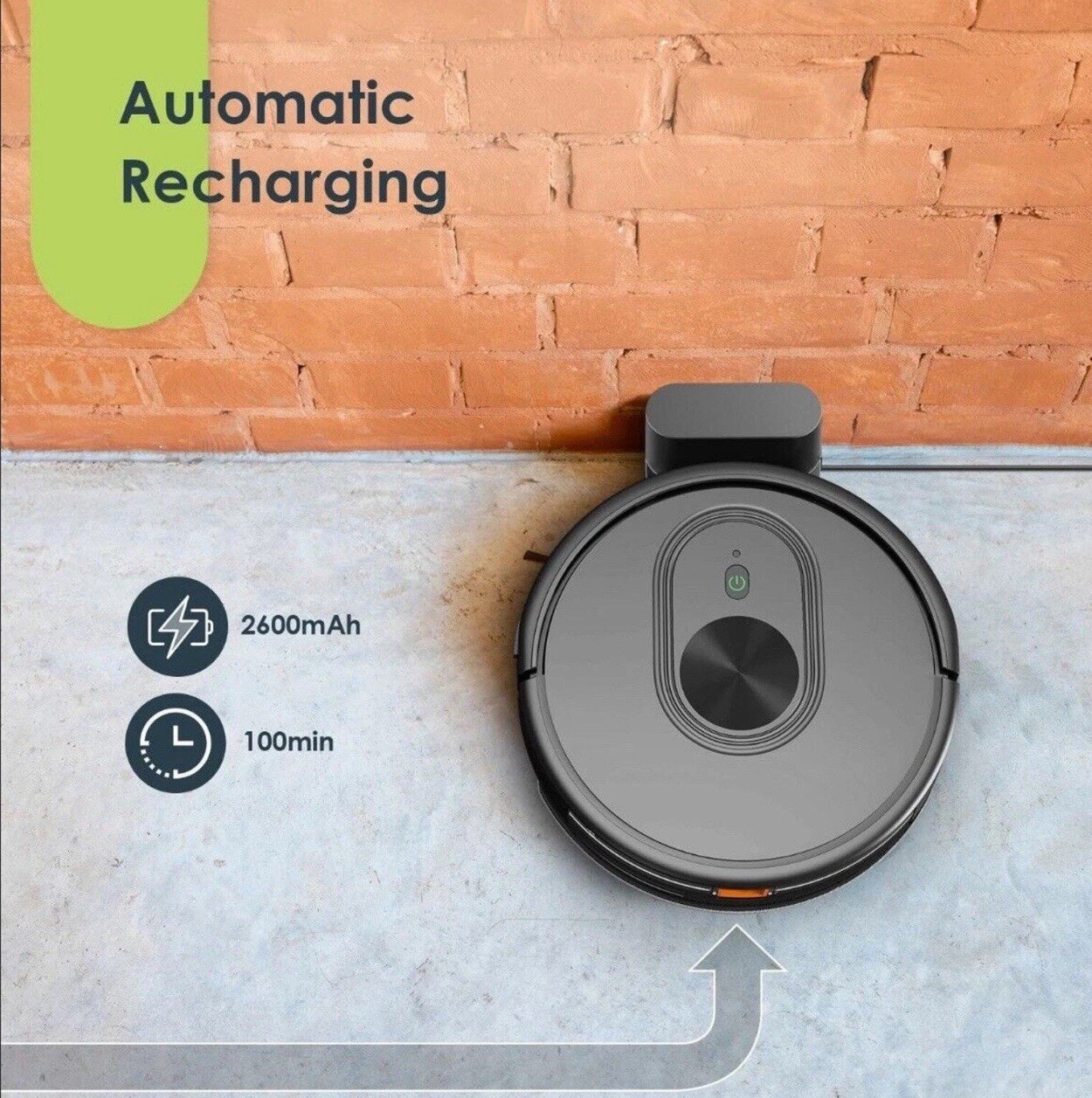 XIEBRO Smart HR101 3 in 1 Mopping Robotic Vacuum with Schedule, App/Bluetooth