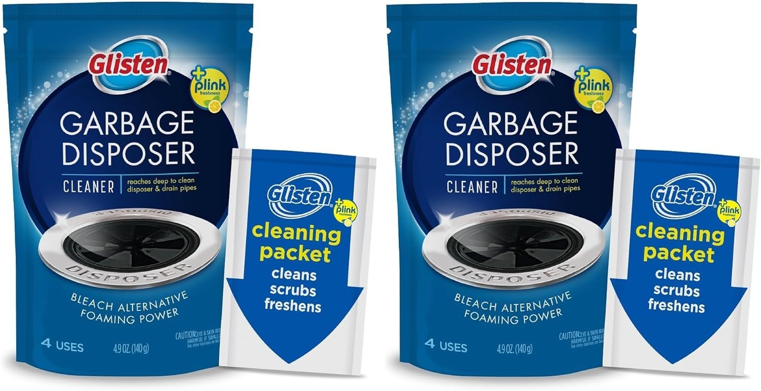 Garbage Disposer Cleaner Foaming Lemon Scent 2 Pack Drain Freshener