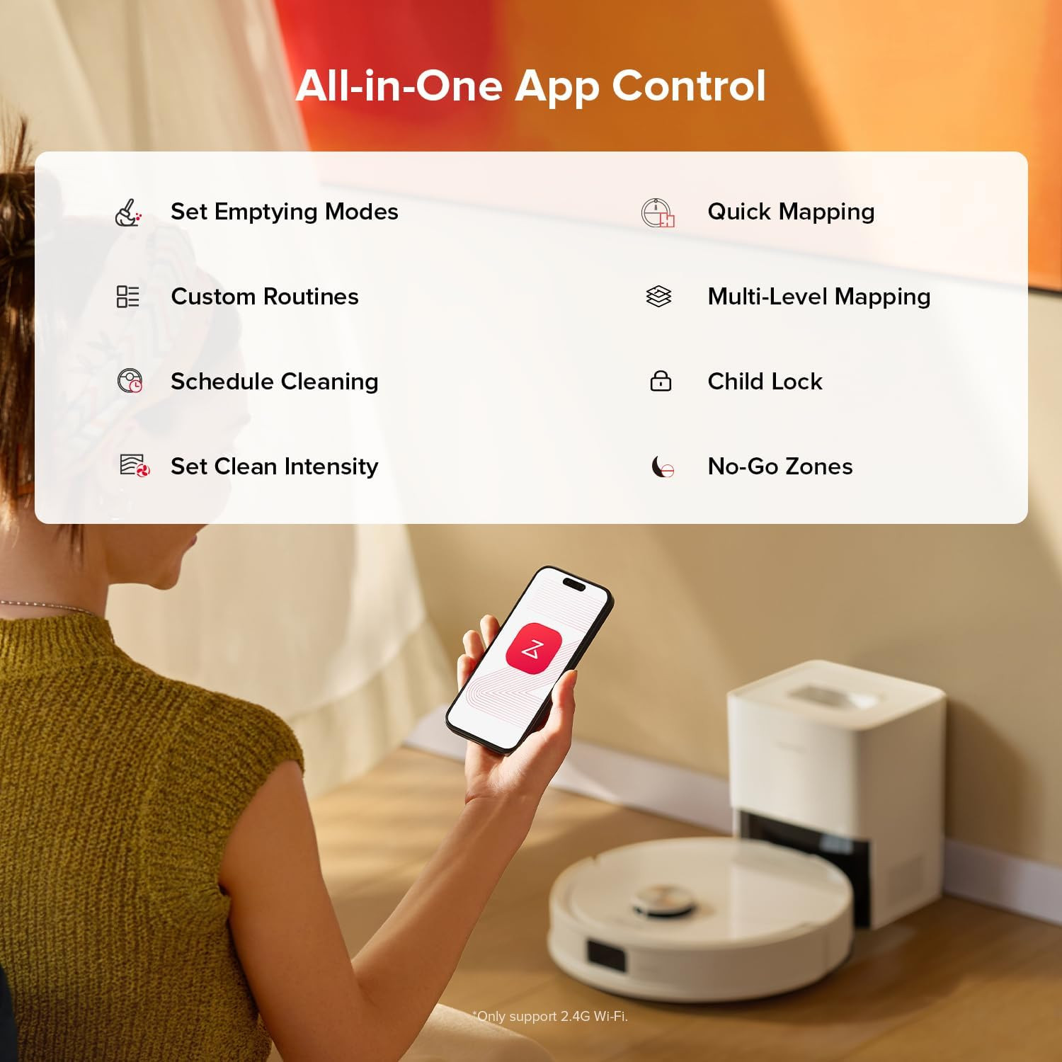 Roborock Q10 S5+ Robot Vacuum and Mop, 10,000Pa Suction, Upgraded from Q8 Max+,