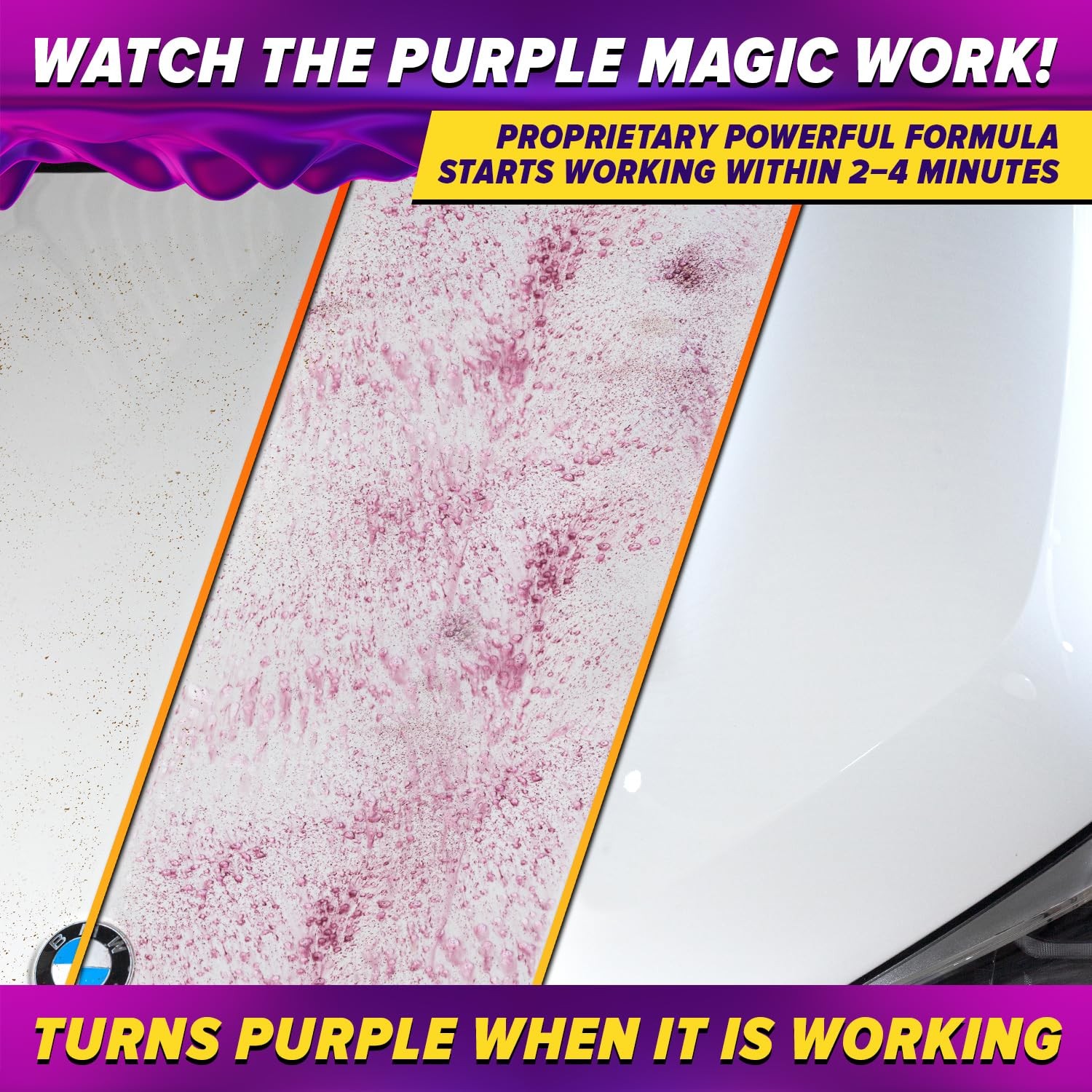 Iron Remover Spray for Car Detailing – Color Changing Formula 16oz Wheel Cleaner
