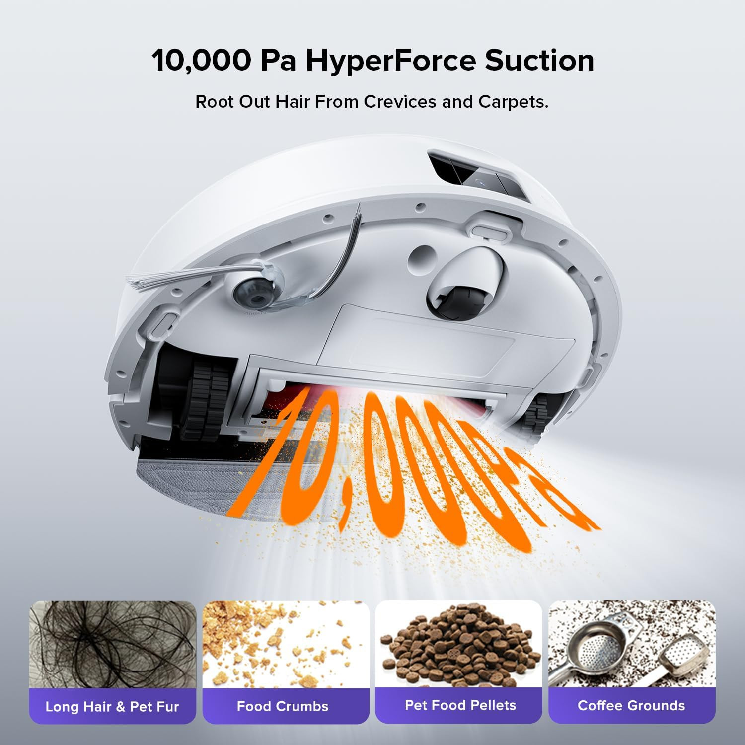 Roborock Q10 S5+ Robot Vacuum and Mop, 10,000Pa Suction, Upgraded from Q8 Max+,