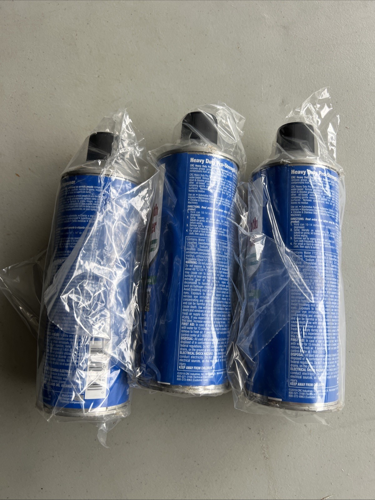 3 Pack CRC Heavy Duty Pro Strength Degreaser No Rinse Foaming Formula 20oz