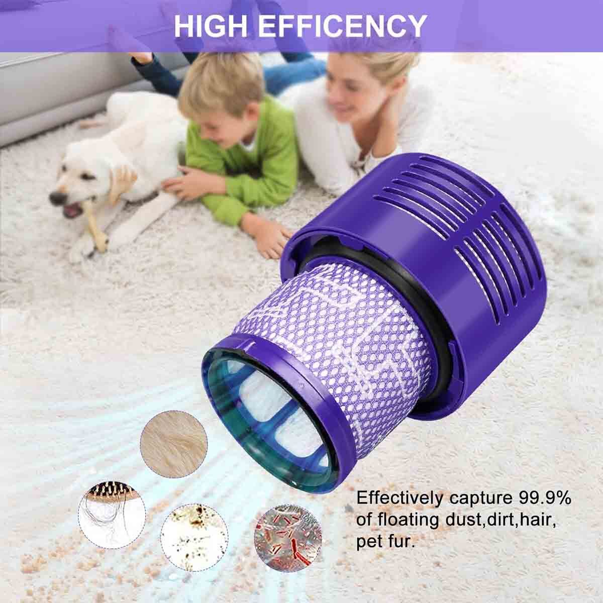 2-Pack HEPA Replacement V10 Filter for Dyson V10 SV12 Part No. 969082-01 Animal