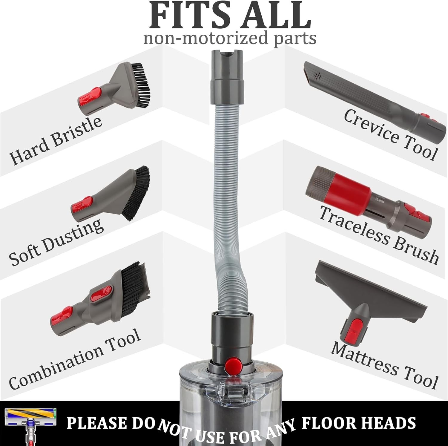 Flexible Extension Hose Attachment for Dyson Vacuums