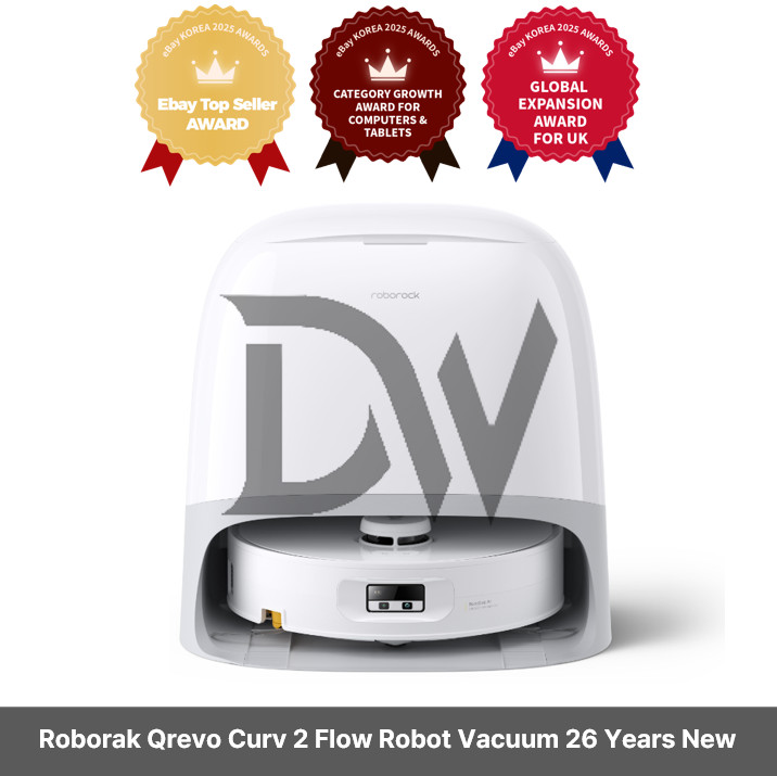 Roborak Qrevo Curv 2 Flow Robot Vacuum 26 Years New Express / Genuine
