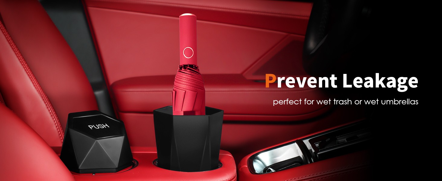 Car Trash Can with Lid – 2 Pack, Car Accessories for Interior, Leakproof Vehicle