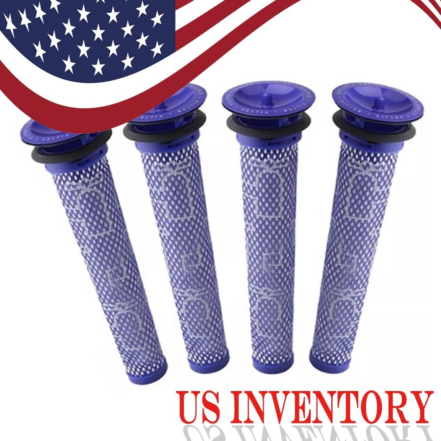 4 pack replacement pre-filter for Dyson DC58, V6, V7, V8. Replace part 965661-01