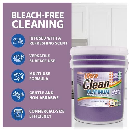 Ultra Clean Platinum Multipurpose Cleaner Lavender Non-Abrasive 5 Gallon