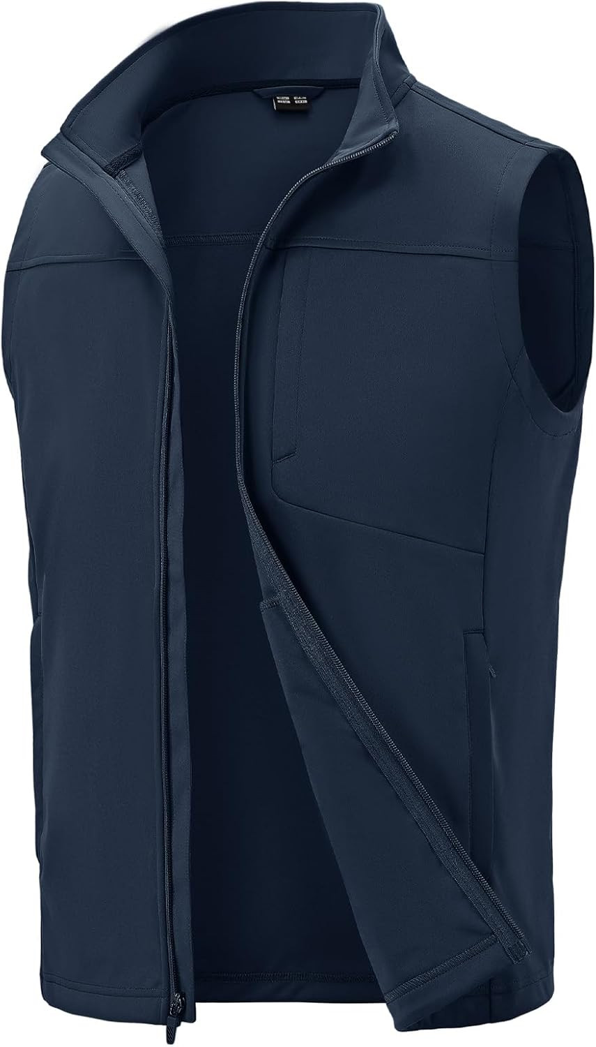Men’S Lightweight Softshell Vests Windproof Sleeveless Jackets Golf Outdoor Oute