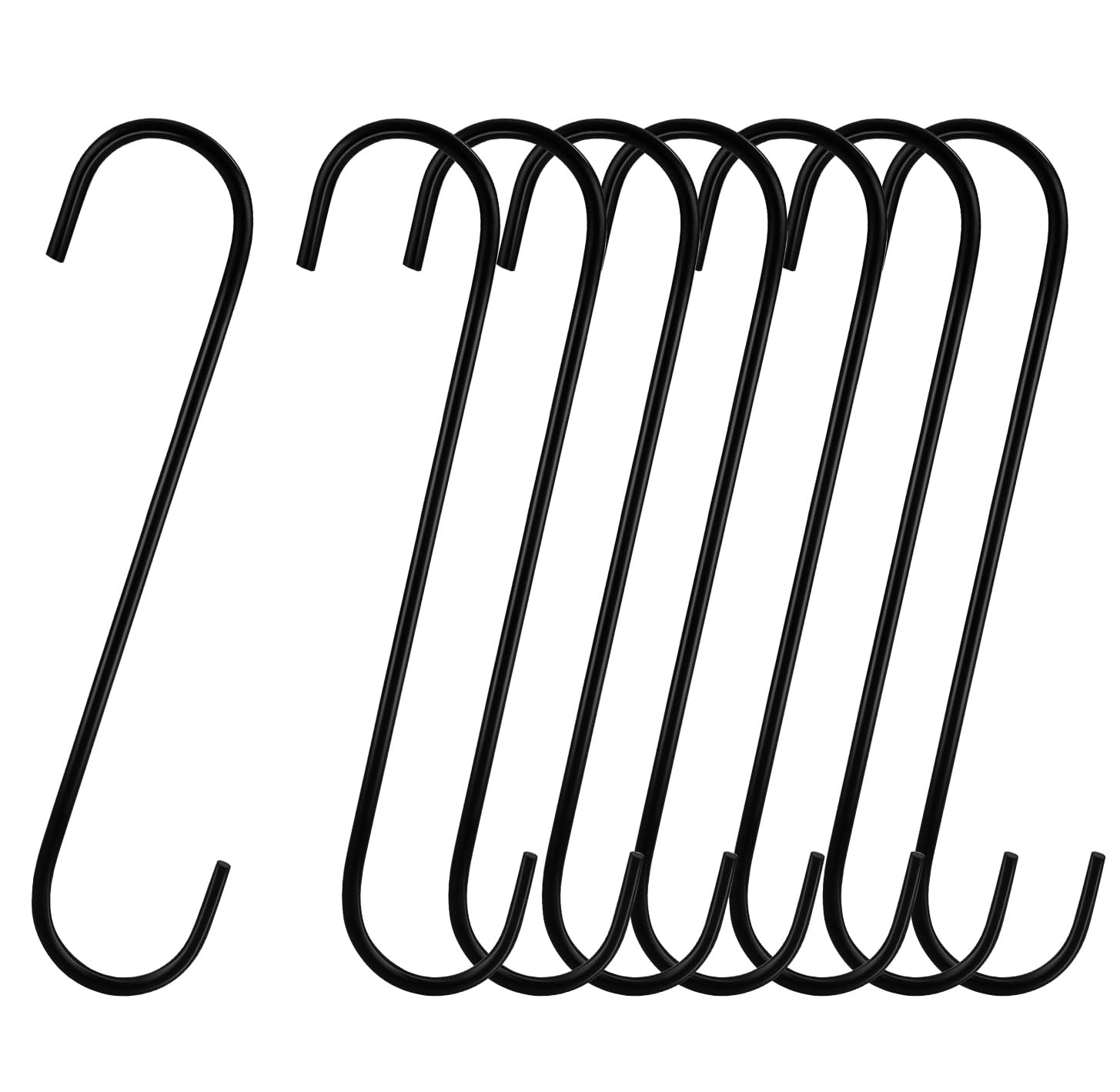 Tmtains 8 Pack Large S Hooks for Hanging Heavy Duty 8 Inch Long S Hooks for H…