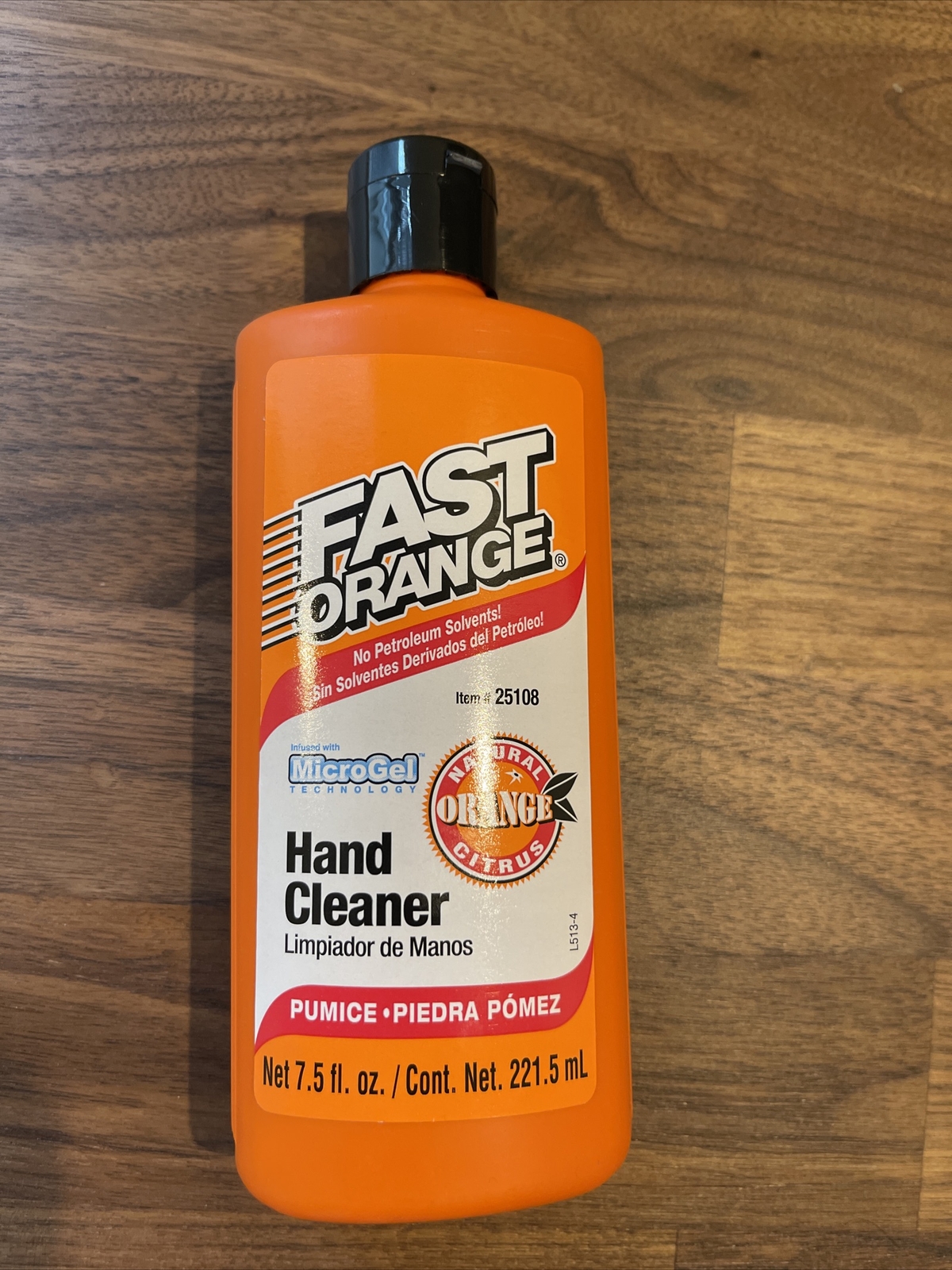 Fast Orange Hand Cleaner Permatex Biodegradable Lotion With Fine Pumice 7.5 OZ