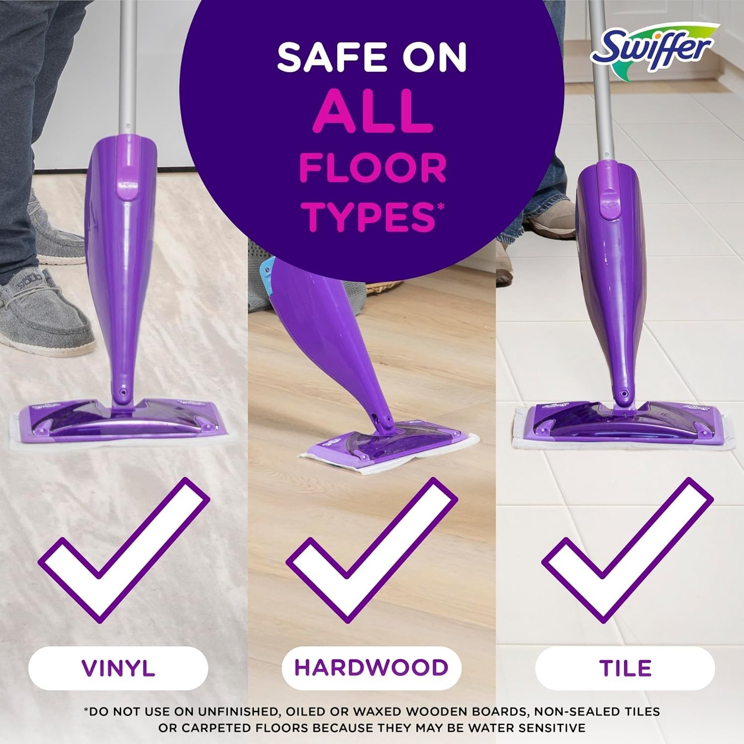 Swiffer WetJet Hardwood Floor Cleaner Refill Pads, 24 Count, Multi-Surface