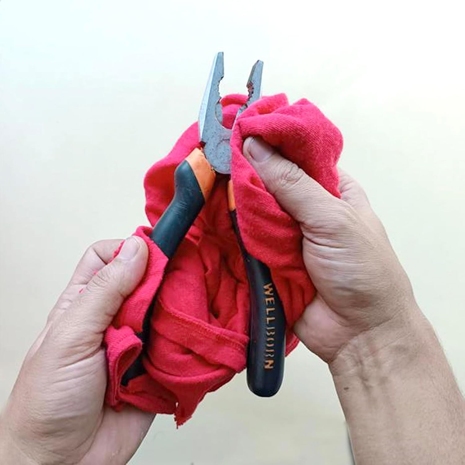 Assorted Color Knit Rags, T-Shirt Absorbent Cleaning Wipers Bulk – Boxes