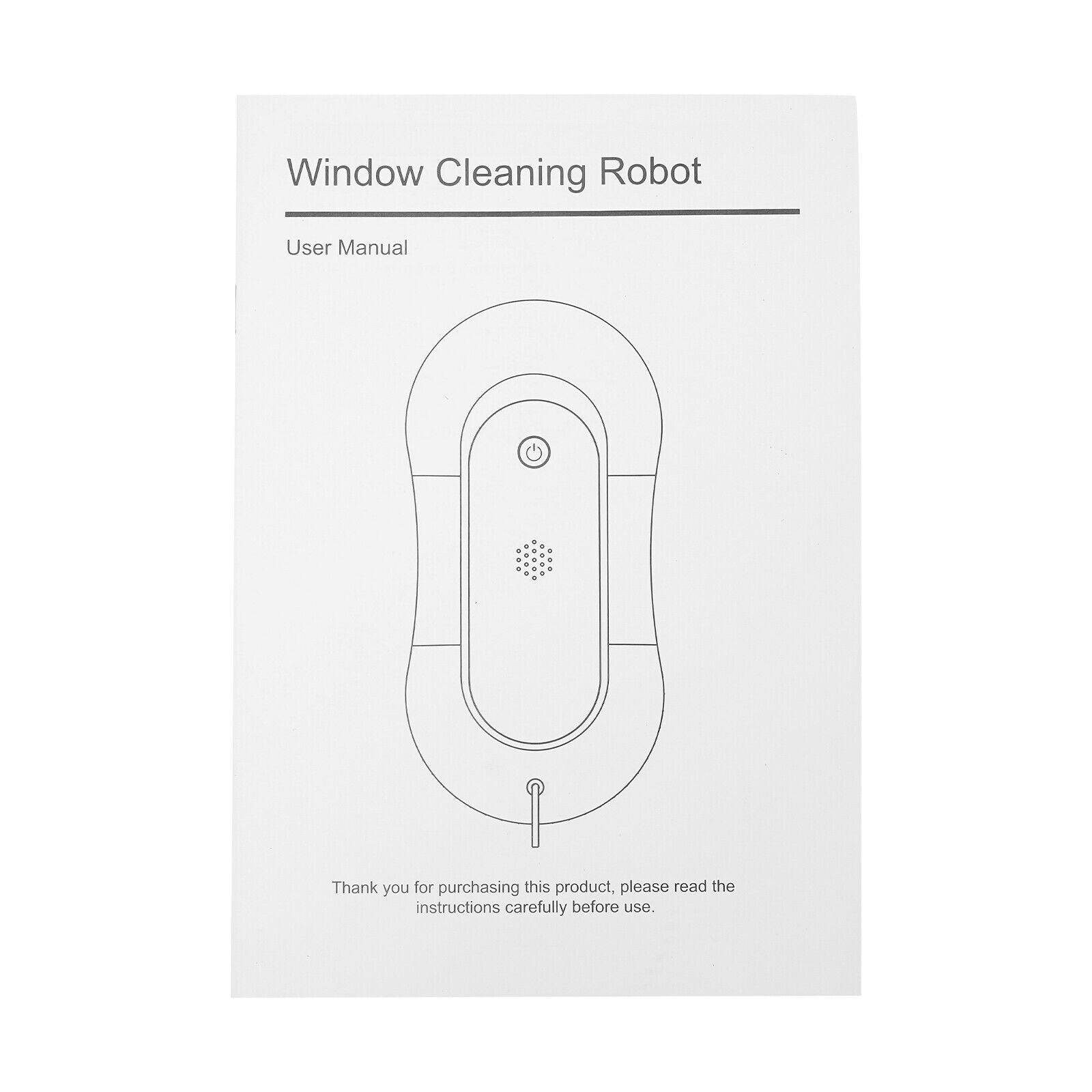 80W Bilateral Ultrasonic Nozzles Remote Silver-gray Smart Window Cleaning Robot
