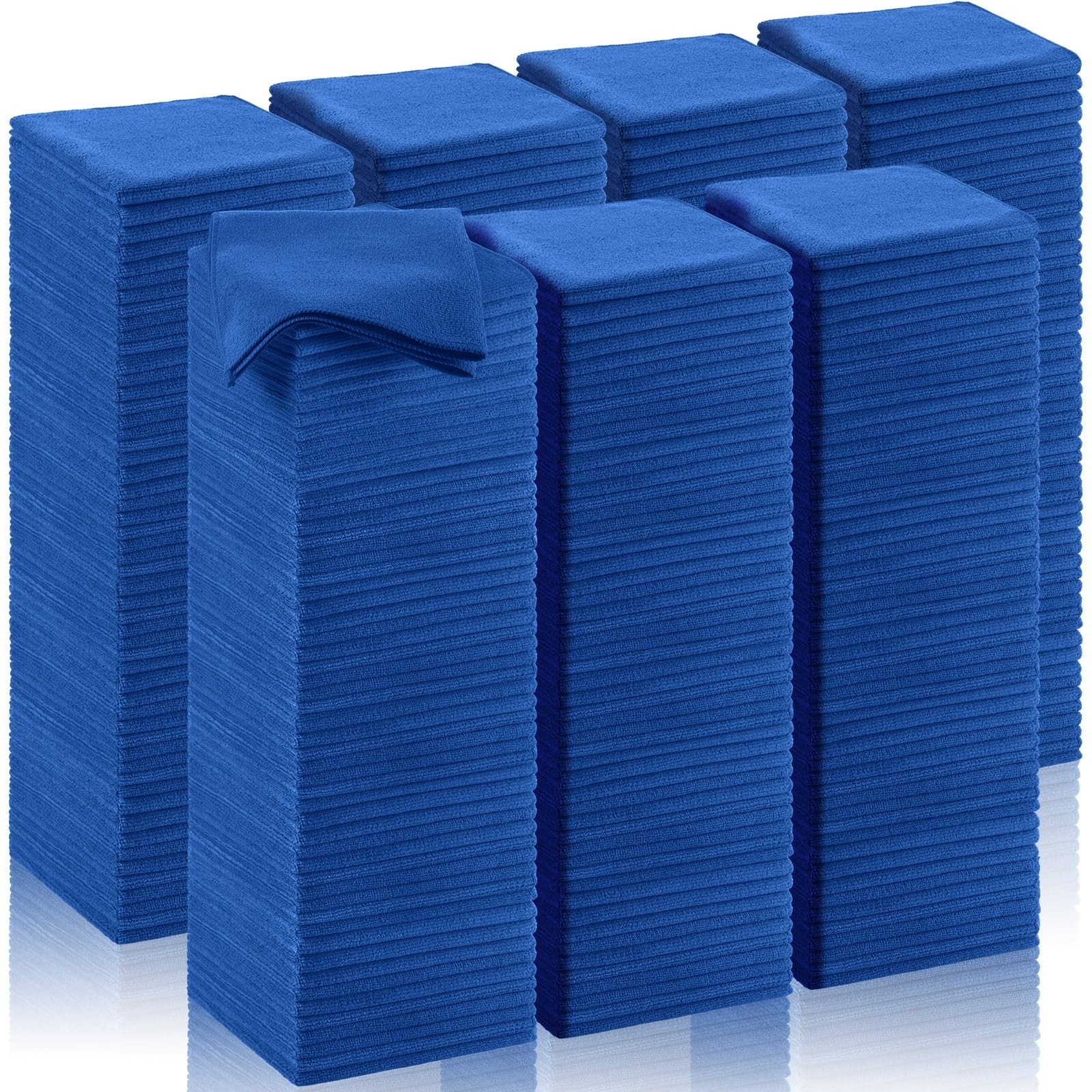 200 Pcs Microfiber Cleaning Cloths 16×16″ Ultra Absorbent Reusable Lint-Free Tow