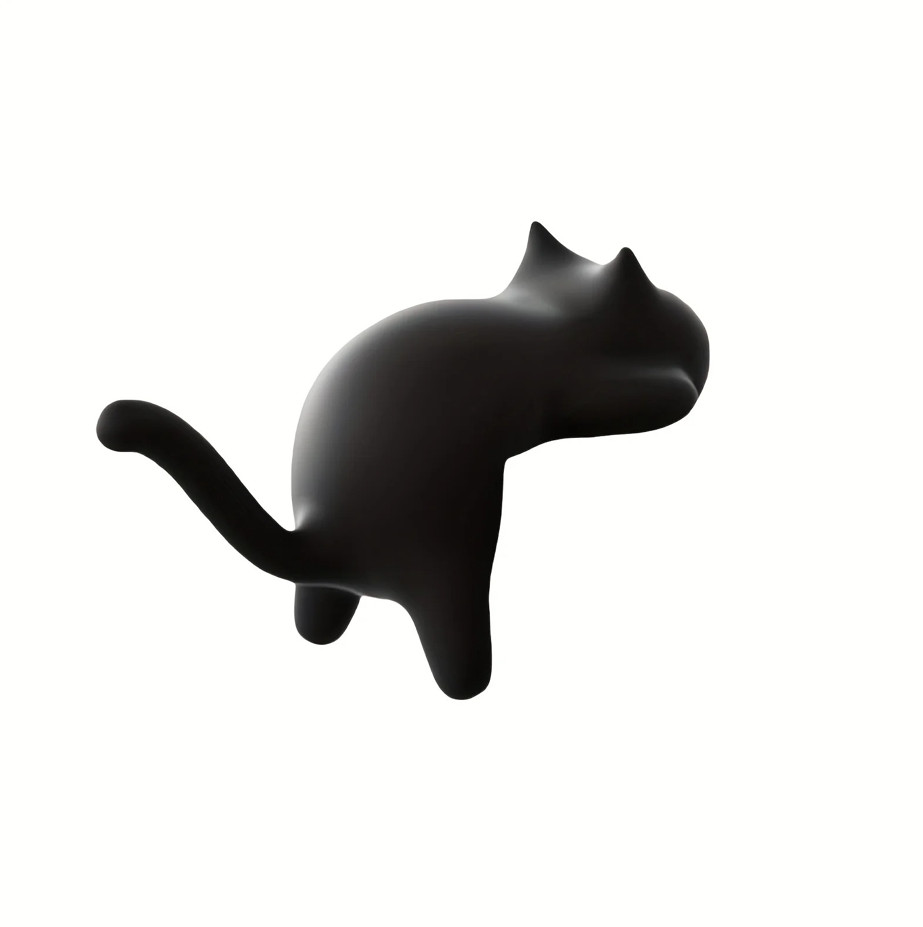 1/4PCS Cute Cat Desktop Hook – No-Drill Multi-Use Holder for Keys & Bags